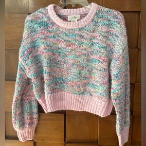 🌸 Multicolor Cropped Sweater